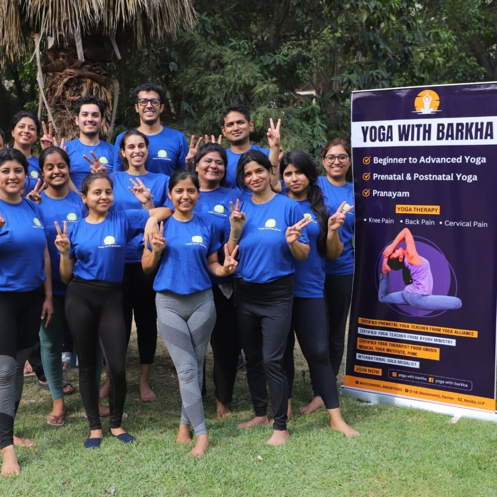 Best Yoga Class in Noida. Top Yoga studio near me. Yoga with Barkha